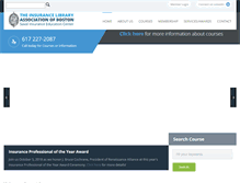 Tablet Screenshot of insurancelibrary.org